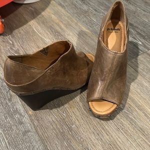 Dr Scholl’s leather wedges Sz 8.5